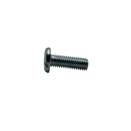 Suburban Bolt And Supply M3-0.50 x 16 mm Slotted Pan Machine Screw, Zinc Plated Steel A4300030016PZ